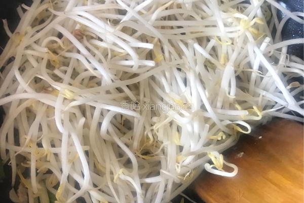 五花肉炒豆芽的做法图解5