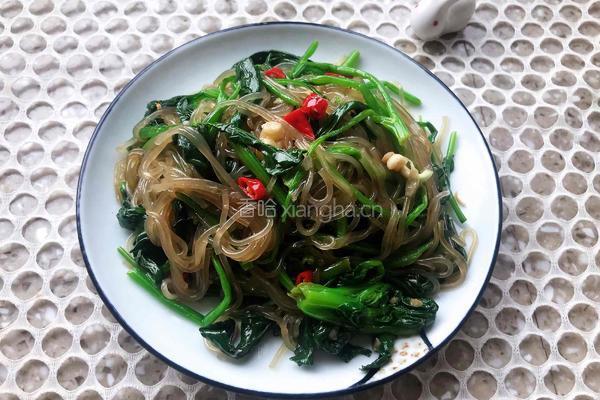 凉拌菠菜粉条