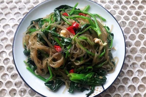 凉拌菠菜粉条的做法图解12
