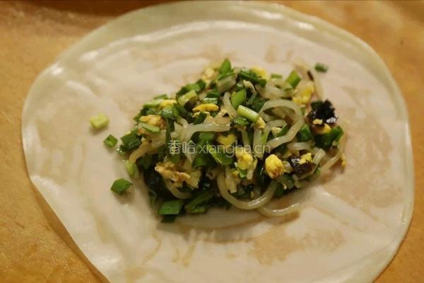 韭菜春卷的做法图解11