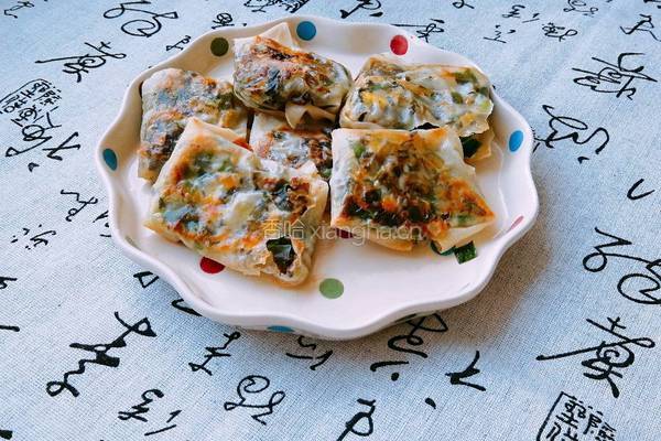韭菜春卷的做法图解14