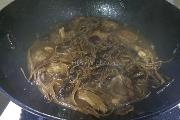 茶树菇烧羊排的做法图解8