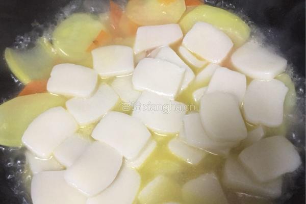土豆年糕炒日本豆腐的做法图解9