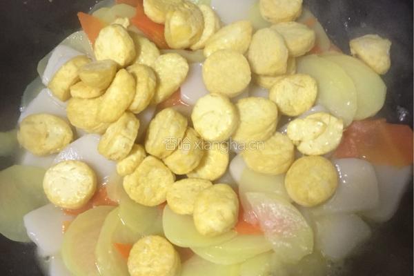 土豆年糕炒日本豆腐的做法图解10