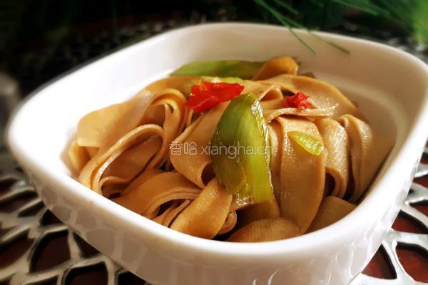 青蒜炒豆皮的做法图解7