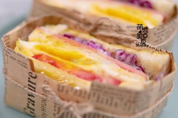口袋三文治的做法图解12