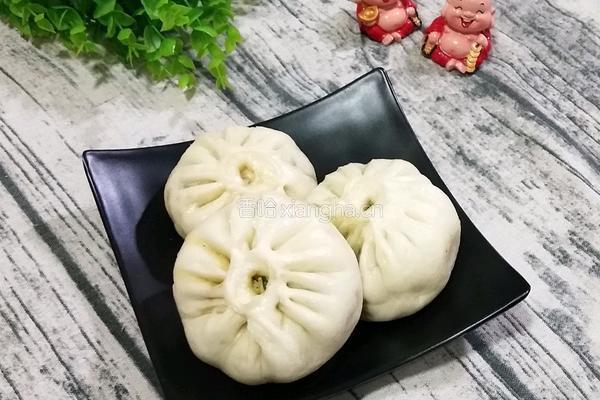 韭菜菠菜素包子的做法图解19