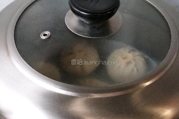 韭菜菠菜素包子的做法图解17