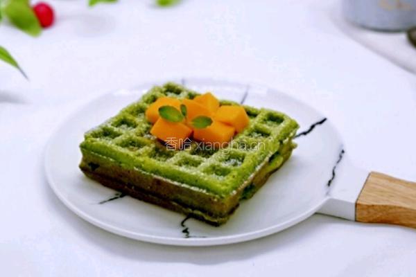 青汁美味华夫饼的做法图解1