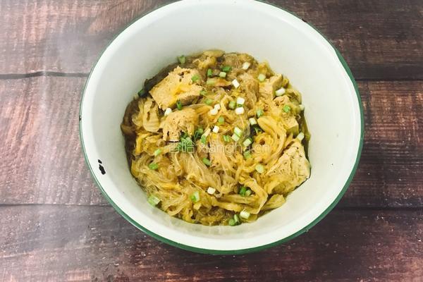 酸菜粉丝冻豆腐的做法图解10