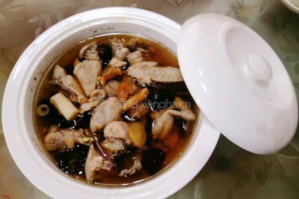 五料炖鸡汤的做法图解9