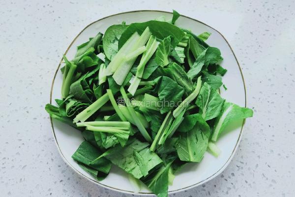 鲜蘑炒油菜的做法图解3
