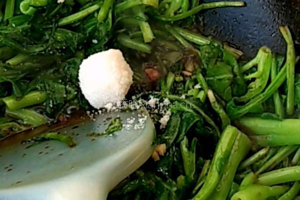 菠菜独面筋的做法图解4