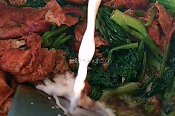 菠菜独面筋的做法图解8