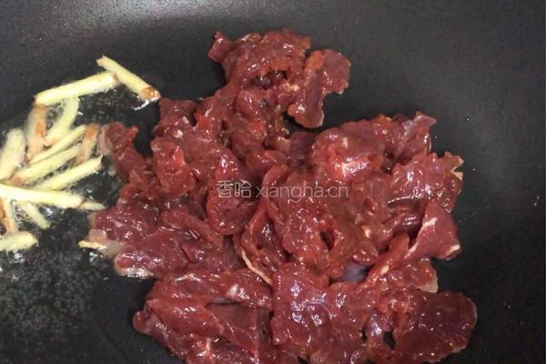 葱爆牛肉的做法图解4