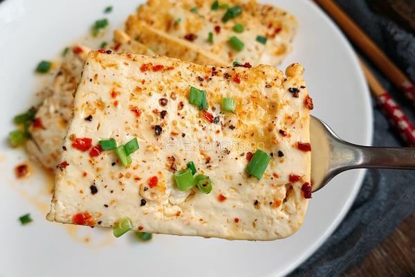 香煎嫩豆腐的做法图解9