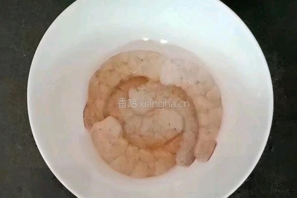 鲜虾豌豆粥 (宝宝辅食）的做法图解3
