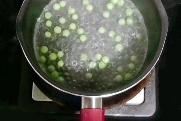 鲜虾豌豆粥 (宝宝辅食）的做法图解6