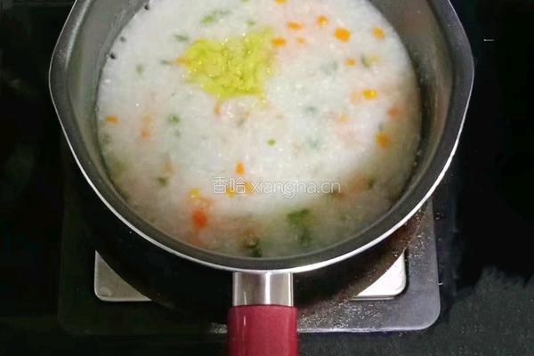 鲜虾豌豆粥 (宝宝辅食）的做法图解12
