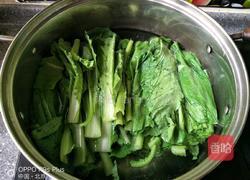 宝宝辅食小白菜泥的做法图解2