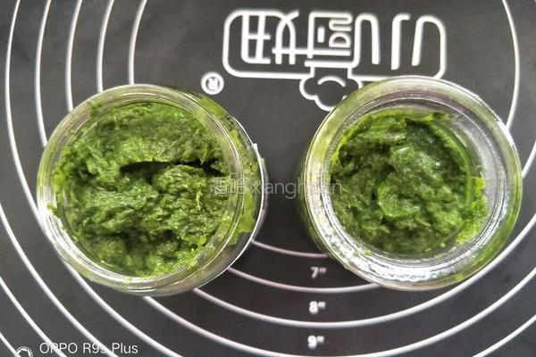 宝宝辅食小白菜泥的做法图解8