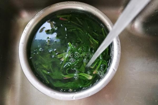 炝拌腐竹菠菜的做法图解5