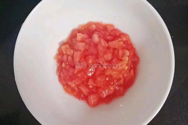 番茄虾仁馒头布丁 (宝宝辅食）的做法图解5
