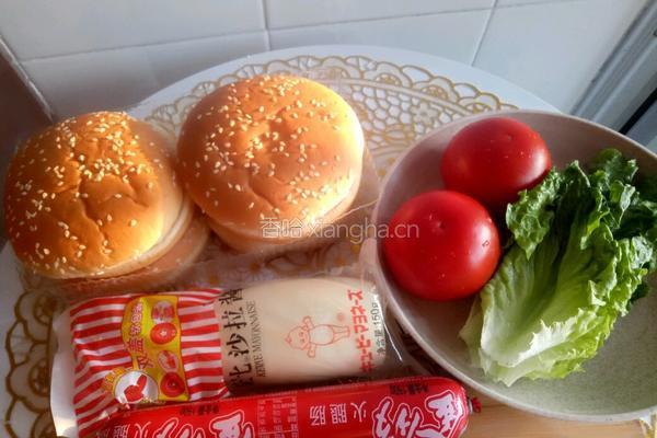 早餐汉堡的做法图解1