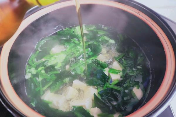 菠菜豆腐汤的做法图解8