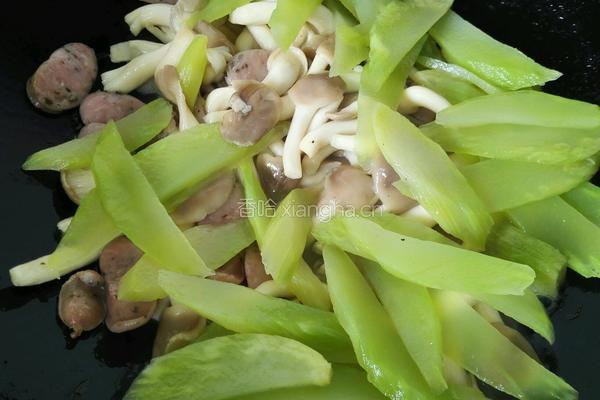 小炒莴苣的做法图解4