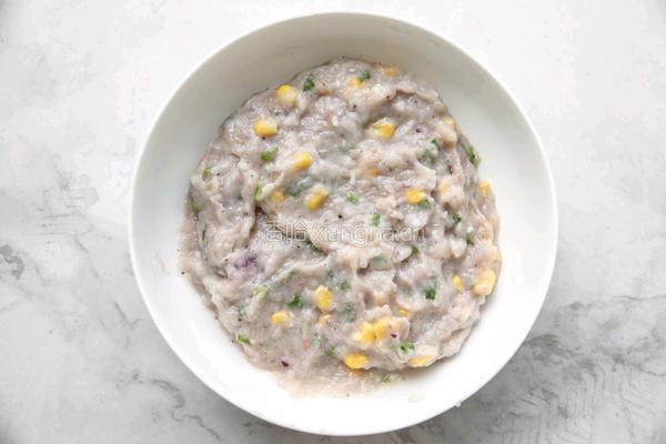 香煎虾饼的做法图解5