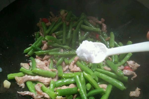 四季豆炒肉的做法图解8