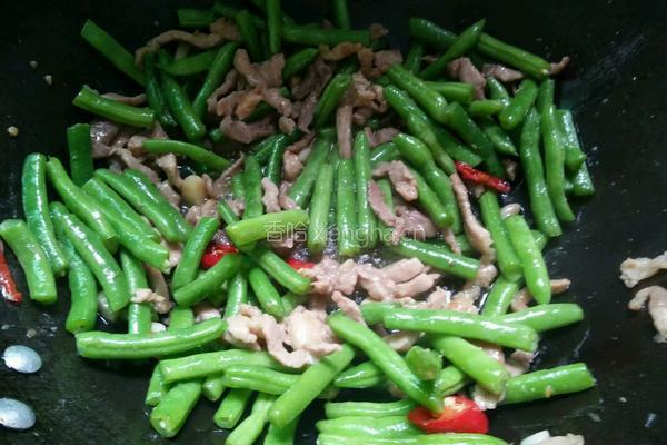 四季豆炒肉的做法图解10