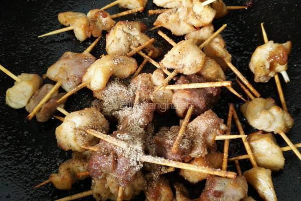 椒盐牙签肉的做法图解7