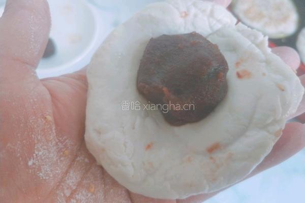 芝麻豆沙糯米饼的做法图解8