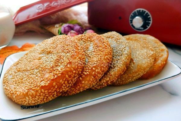 芝麻豆沙糯米饼的做法图解14