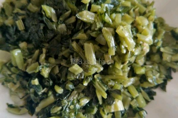 雪里红黄豆炒肉末#春季时令菜菜谱#的做法图解4