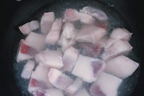 菜干焖肉的做法图解3