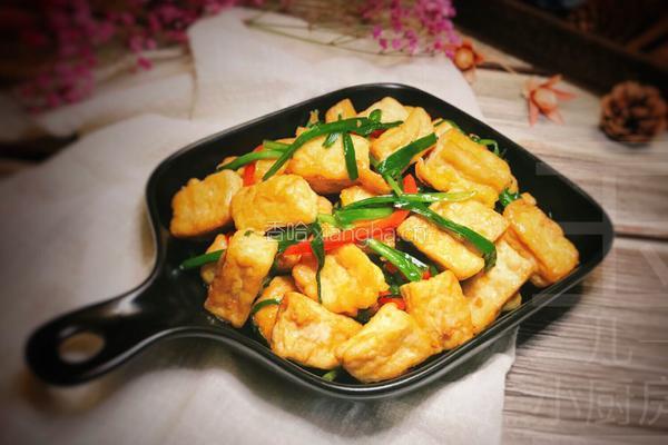 韭菜豆腐的做法图解18