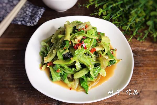 辣椒酱拌生菜的做法图解12