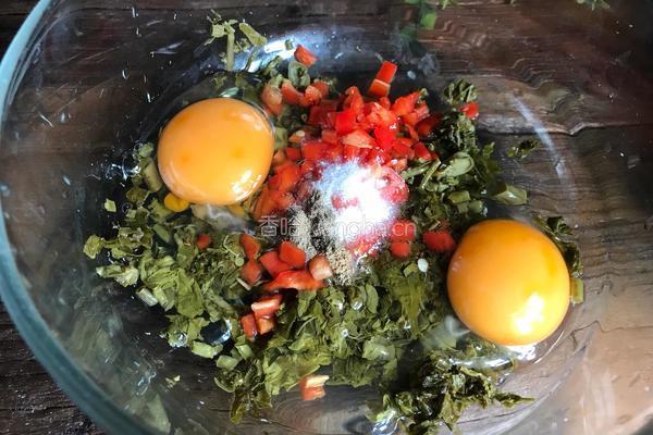红椒香椿鸡蛋饼的做法图解5