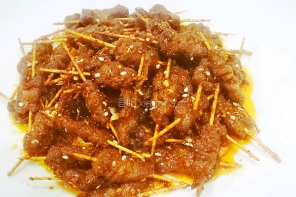 香辣牙签牛肉的做法图解9