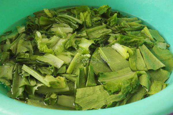 清炒油麦菜的做法图解2