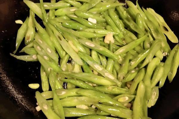 四季豆炒肥肠的做法图解3