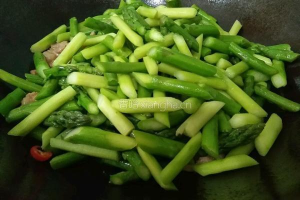 芦笋炒肉片的做法图解7