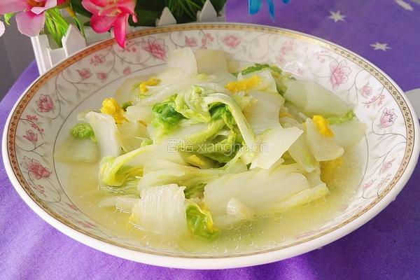 清炒黄白菜