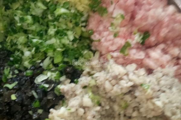 猪肉木耳蘑菇馅的做法图解9