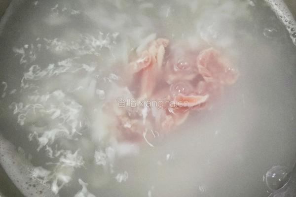 海鲜菠菜粥的做法图解3