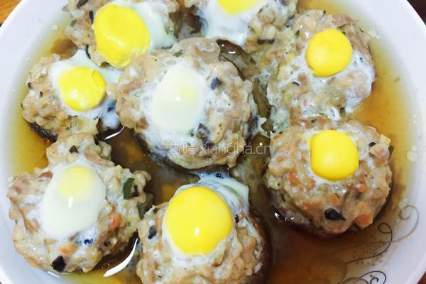 香菇蒸肉蛋的做法图解9