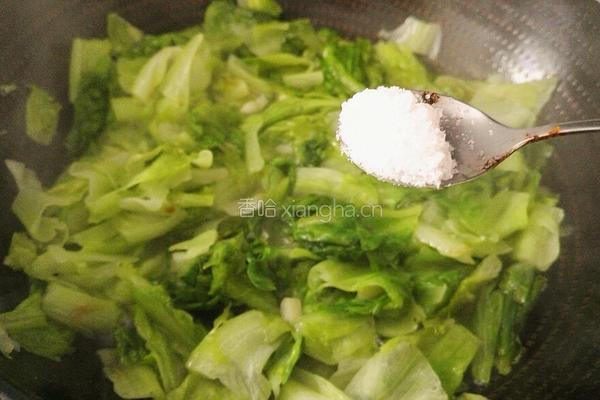 清炒生菜的做法图解8